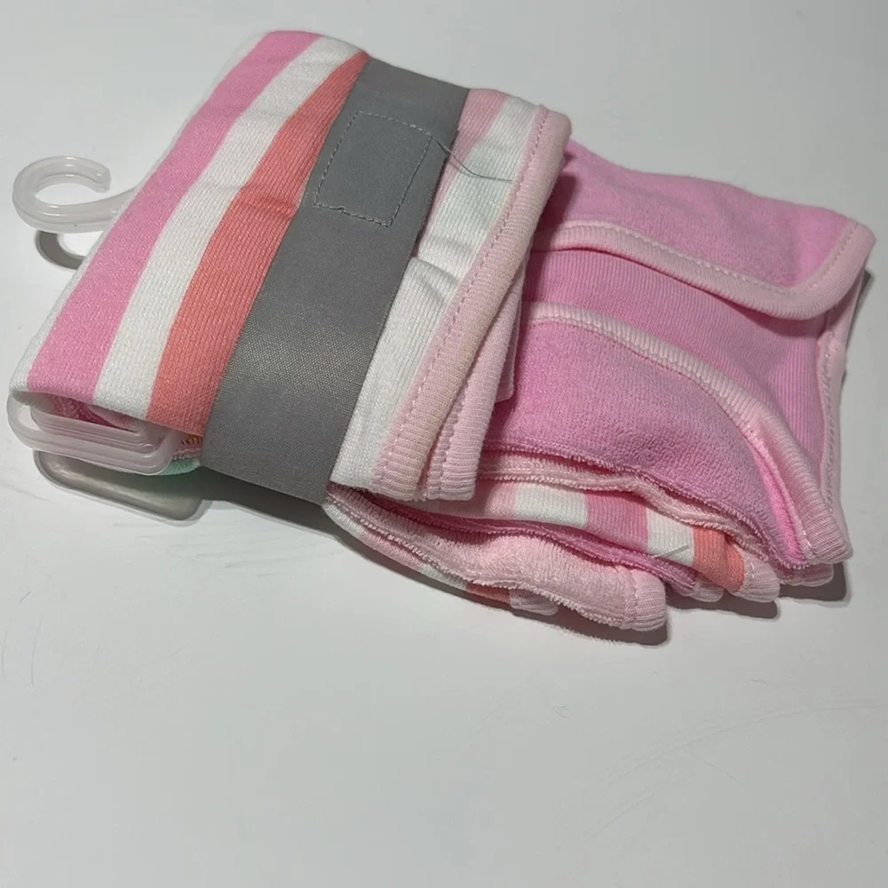 Cloud Island Baby Washcloth Set 6 Pack in Pink